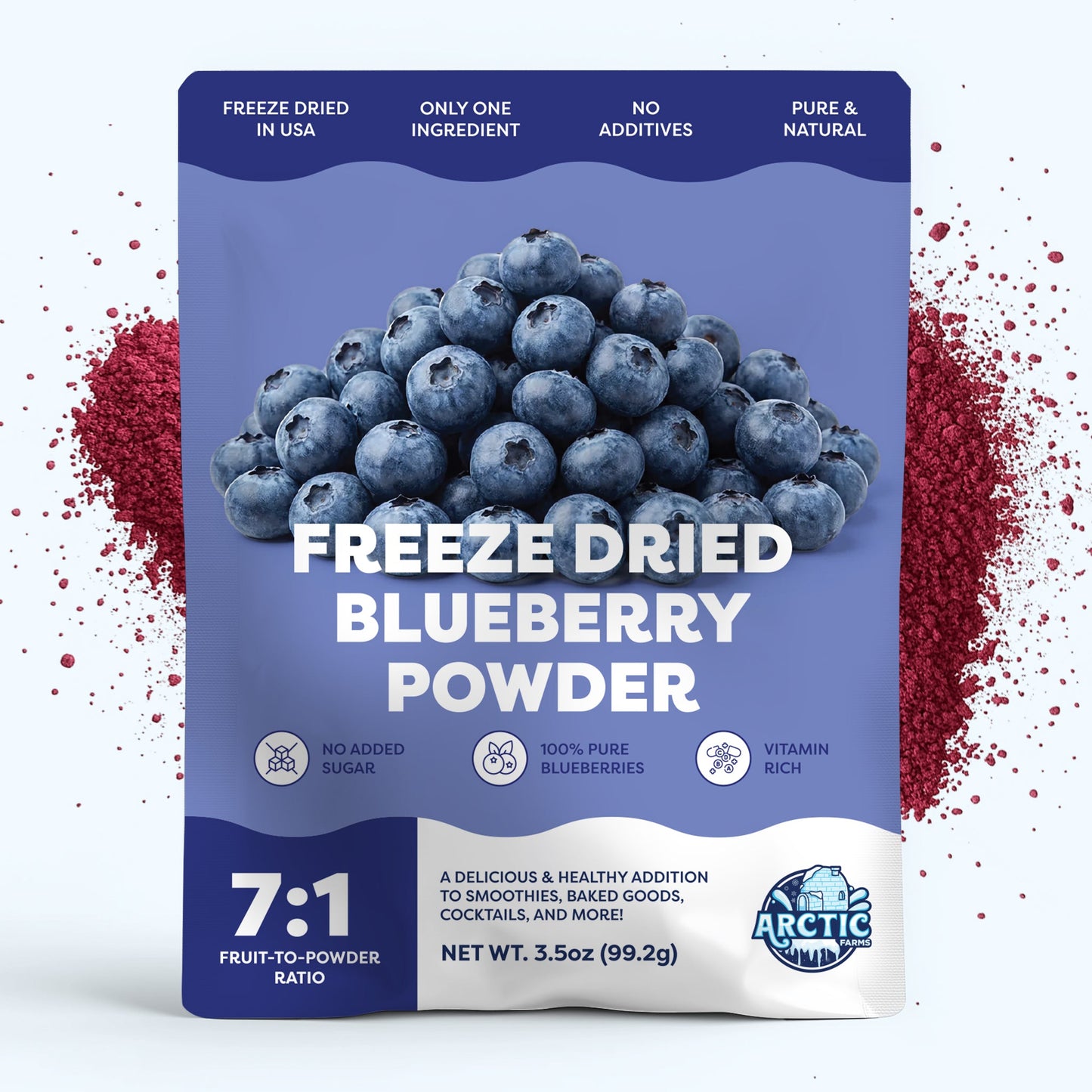 Camellia River Freeze Dried Blueberry Powder